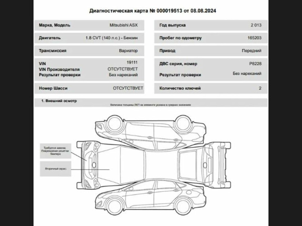 Mitsubishi ASX, 2013